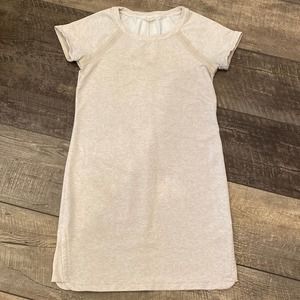 ATHLETA Pacer Short Dress Raglan Sleeve Super Soft Sweatshirt Dress Medium
